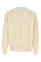White cotton blend sweater KENZO (FG65PU8123LK)