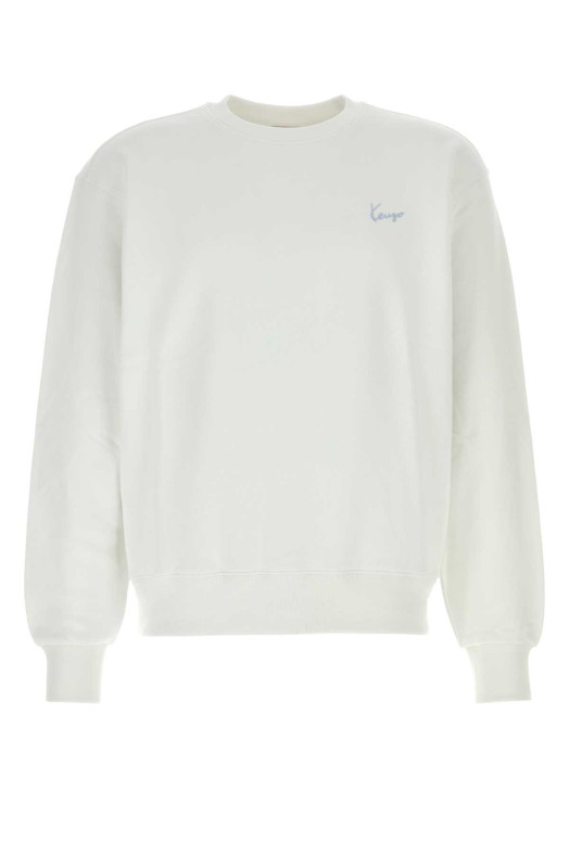White cotton sweatshirt KENZO (FG65SW2694MJ)