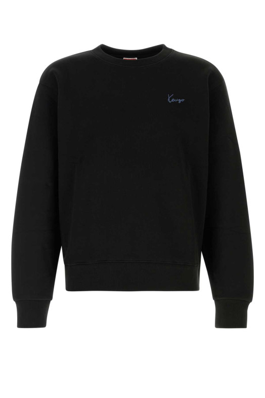 Черная хлопковая толстовка KENZO (FG65SW2694MJ)