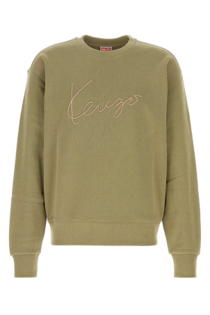 Olive green cotton sweatshirt KENZO (FG65SW2704MJ)