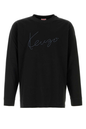 Black cotton t-shirt KENZO (FG65TL3614SG)