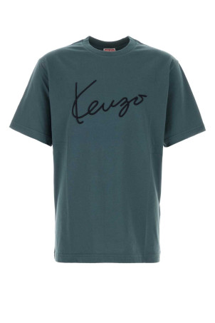 Air force blue cotton t-shirt KENZO (FG65TS2864SG)