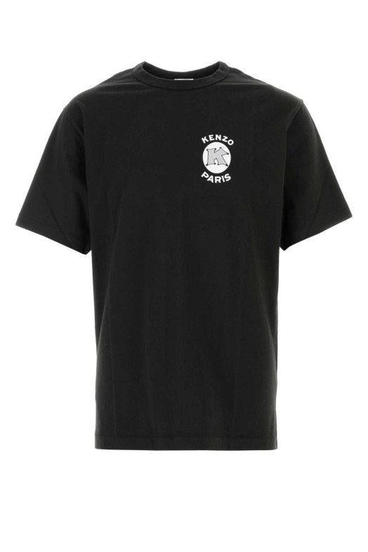 Черная хлопковая футболка KENZO (FG65TS2954SG)