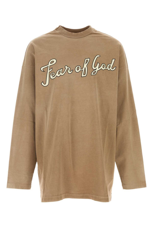Хлопковая футболка оверсайз из серии Biscuit от FEAR OF GOD (FG9M109950HWJ)