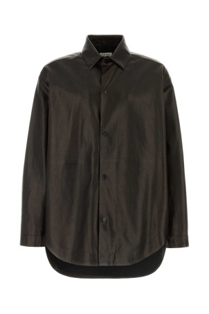 Dark brown leather oversize shirt FEAR OF GOD (FG9M50505LTH)