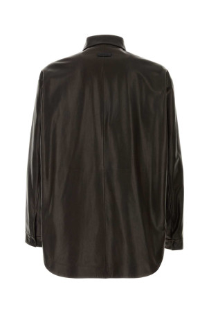 Dark brown leather oversize shirt FEAR OF GOD (FG9M50505LTH)