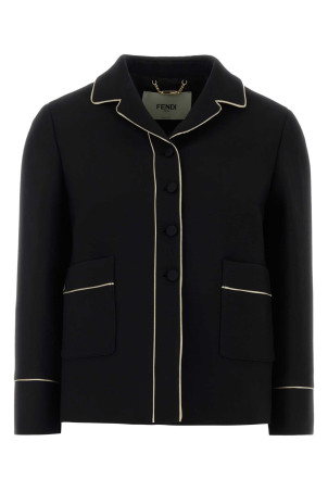Black wool blend blazer FENDI (FJ7665AC4G)