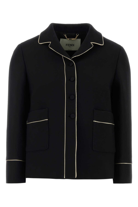 Black wool blend blazer FENDI (FJ7665AC4G)