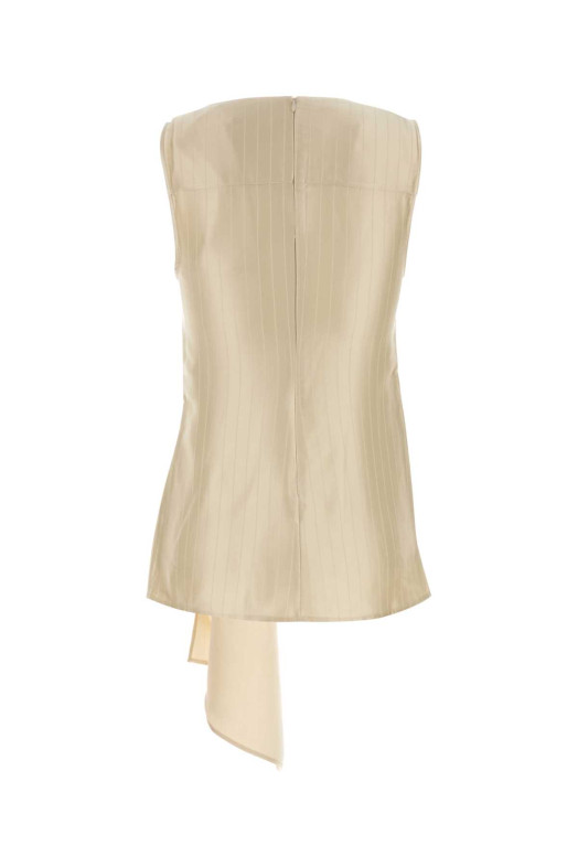 Cream satin Fonda top Brown LOULOU DE SAISON (FONDA)