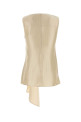 Cream satin Fonda top Brown LOULOU DE SAISON (FONDA)