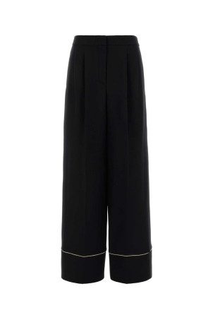 Black wool blend pyjamas pant FENDI (FR6678AC4G)