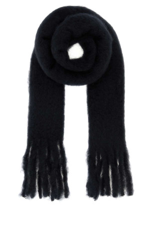 Black mohair blend scarf Black LOEWE (FSA6SS1W04)