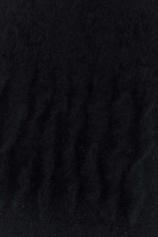 Black mohair blend scarf Black LOEWE (FSA6SS1W04)