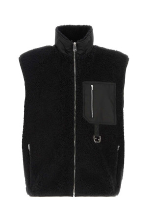 Black teddy fabric vest Black FENDI (FT0085AVY9)