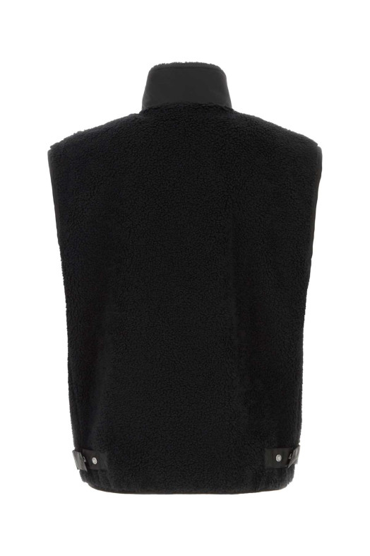 Black teddy fabric vest Black FENDI (FT0085AVY9)
