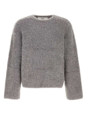 Grey stretch mohair blend Jermaine sweater SEFR (FW25JERMAINEFUZ)
