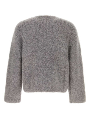 Grey stretch mohair blend Jermaine sweater SEFR (FW25JERMAINEFUZ)