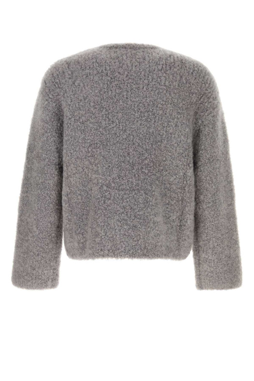 Grey stretch mohair blend Jermaine sweater SEFR (FW25JERMAINEFUZ)