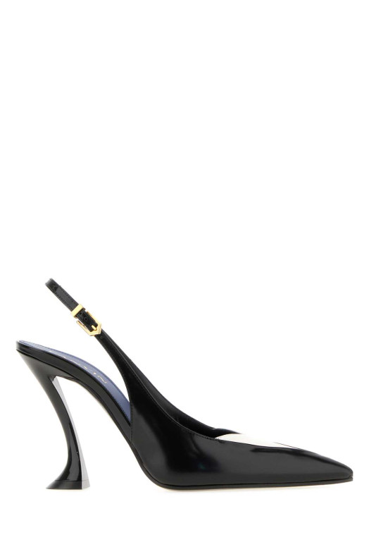 Two-tone leather pumps Black LANVIN (FWPUMP17SZNAA26)