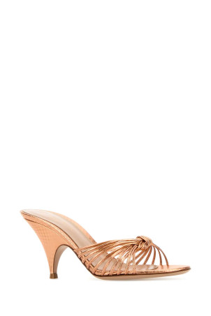Orange leather MalÃ¨ mules GIANVITO ROSSI (G1019270RICAYE)
