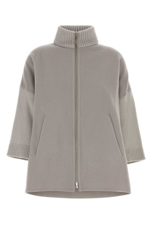 Grey flannel and wool cardigan HERNO (GC00078DR33415)