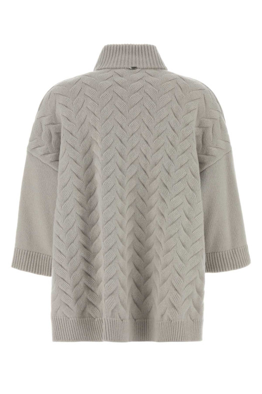 Grey flannel and wool cardigan HERNO (GC00078DR33415)