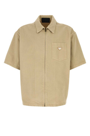 Beige denim shirt PRADA (GEC122SOOO1954)
