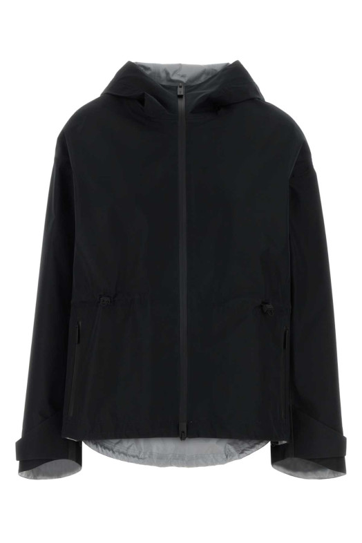 Black polyester windbreaker HERNO LAMINAR (GI00147DL11127)