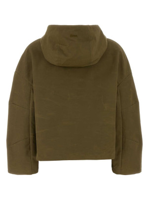 Army green cotton blend jacket HERNO LAMINAR (GI00157DL13291)