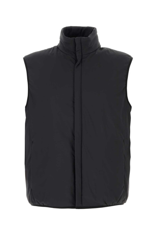 Black nylon sleeveless jacket HERNO LAMINAR (GI00205UL12853)