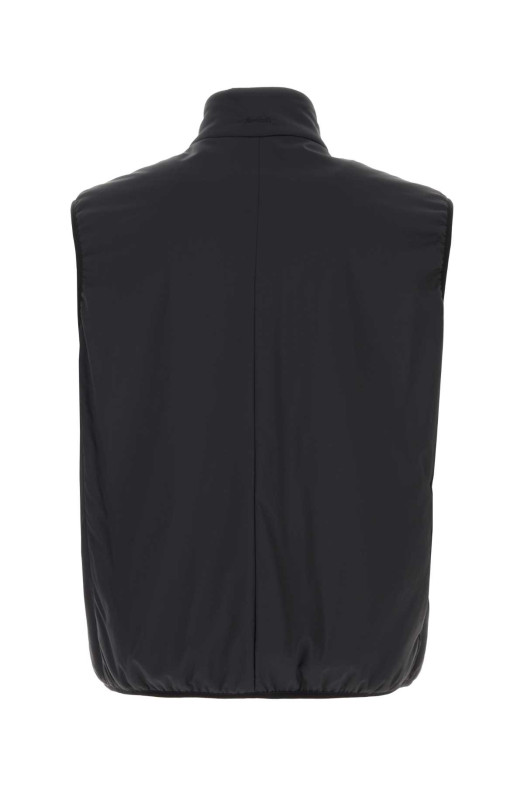 Black nylon sleeveless jacket HERNO LAMINAR (GI00205UL12853)