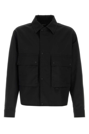 Black cotton blend jacket HERNO LAMINAR (GI00219UL13291)