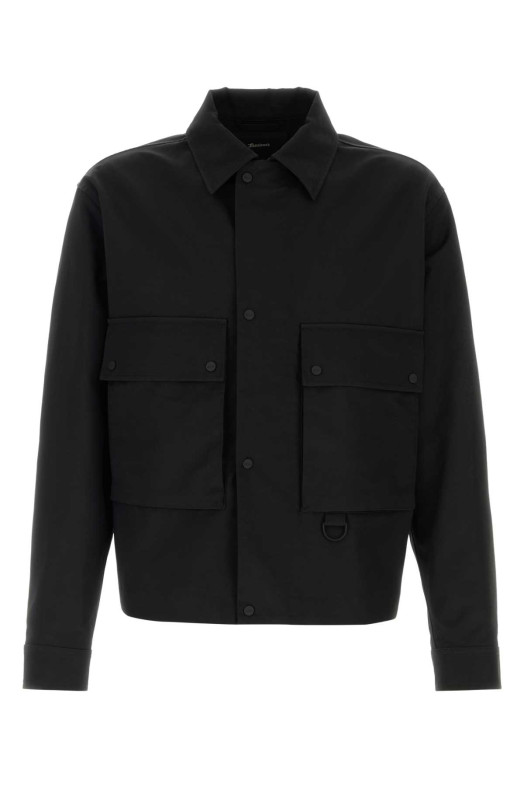 Black cotton blend jacket HERNO LAMINAR (GI00219UL13291)