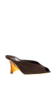 Темно-коричневые замшевые туфли-муле Glace от JIMMY CHOO (GLACEMULE80DTL)