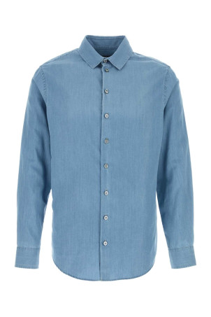 Light-blue chambray shirt GIORGIO ARMANI (GM001509AF15417)