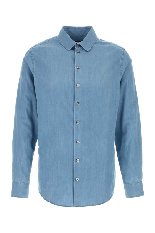 Light-blue chambray shirt GIORGIO ARMANI (GM001509AF15417)