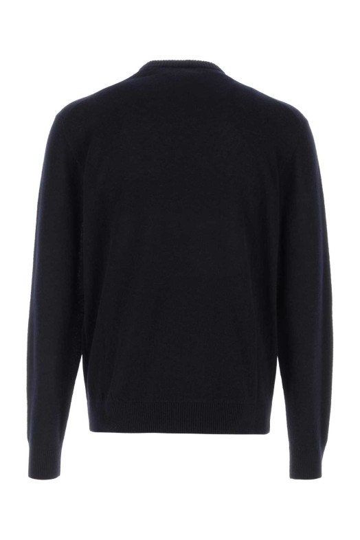 Midnight blue cashmere blend Giorgio Armani x Alanui sweater GIORGIO ARMANI X ALANUI (GM004546AF30180)