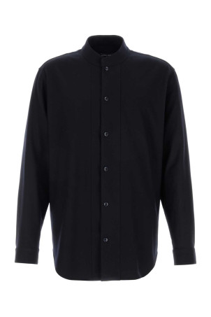 Сорочка з вовни кольору «північний синій» від Giorgio Armani x Alanui GIORGIO ARMANI X ALANUI (GM004781TE10090)