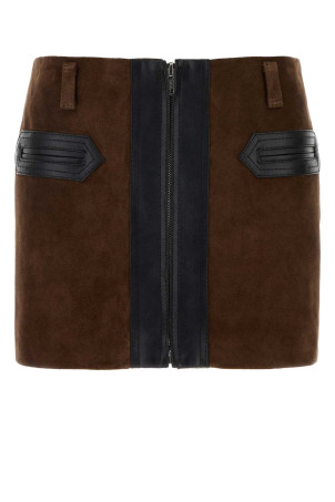 Brown suede mini skirt MARNI (GOMX0848QUULV894)