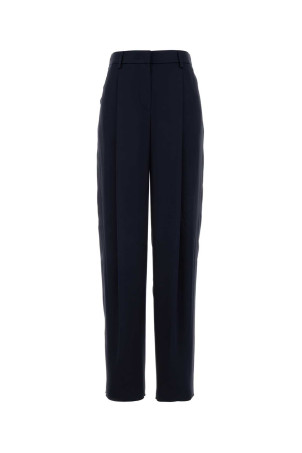 Navy blue satin wide-leg pant GIORGIO ARMANI (GW002793TE10101)