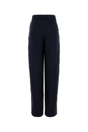 Navy blue satin wide-leg pant GIORGIO ARMANI (GW002793TE10101)