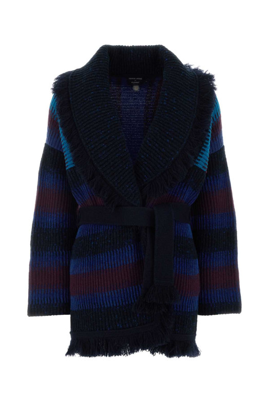 Кардиган GIORGIO ARMANI X ALANUI (GW004500AF30964) з вишивкою, виготовлений із суміші кашеміру, колекція Giorgio Armani x Alanui