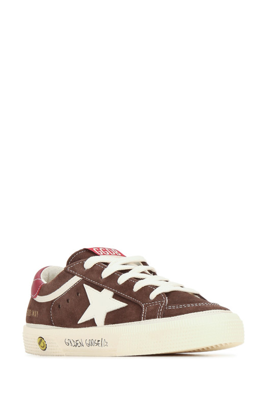MAY SUEDE UPPER AND TOE LEATHER STAR AND HEEL SIGN GOLDEN GOOSE KIDS (GYF00496F008645)