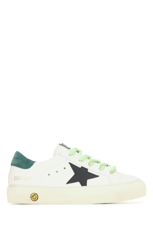 MAY NAPPA UPPER TOE AND TONGUE LEATHER STAR SUEDE GOLDEN GOOSE KIDS (GYF00496F008670)