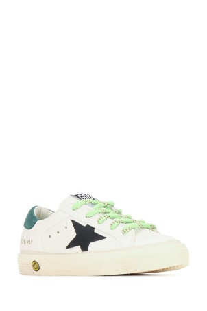 MAY NAPPA UPPER TOE AND TONGUE LEATHER STAR SUEDE GOLDEN GOOSE KIDS (GYF00496F008670)