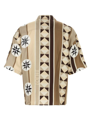 Рубашка из атласа с принтом Paula’s Ibiza от LOEWE PAULA’S IBIZA (H616Y05X78) LOEWE PAULA'S IBIZA