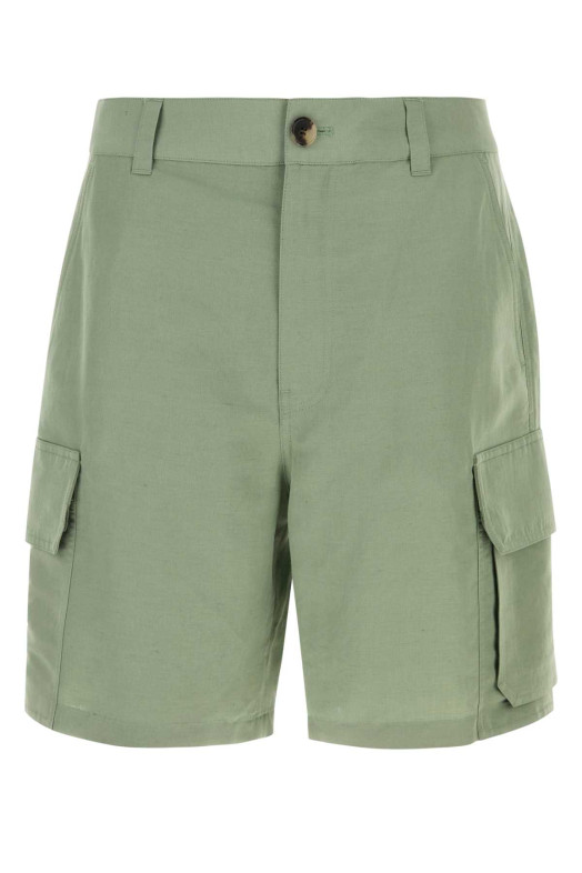 Sage green canvas Paula s Ibiza bermuda shorts LOEWE PAULA'S IBIZA (H616Y1AX11)