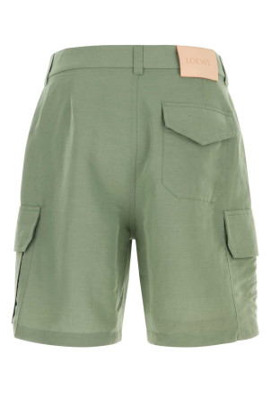 Sage green canvas Paula s Ibiza bermuda shorts LOEWE PAULA'S IBIZA (H616Y1AX11)