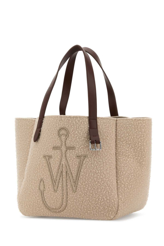 Beige fabric Belt shopping bag Black JW ANDERSON (HB0545FA0468)