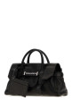 Black leather handbag DSQUARED (HBW007320400001)